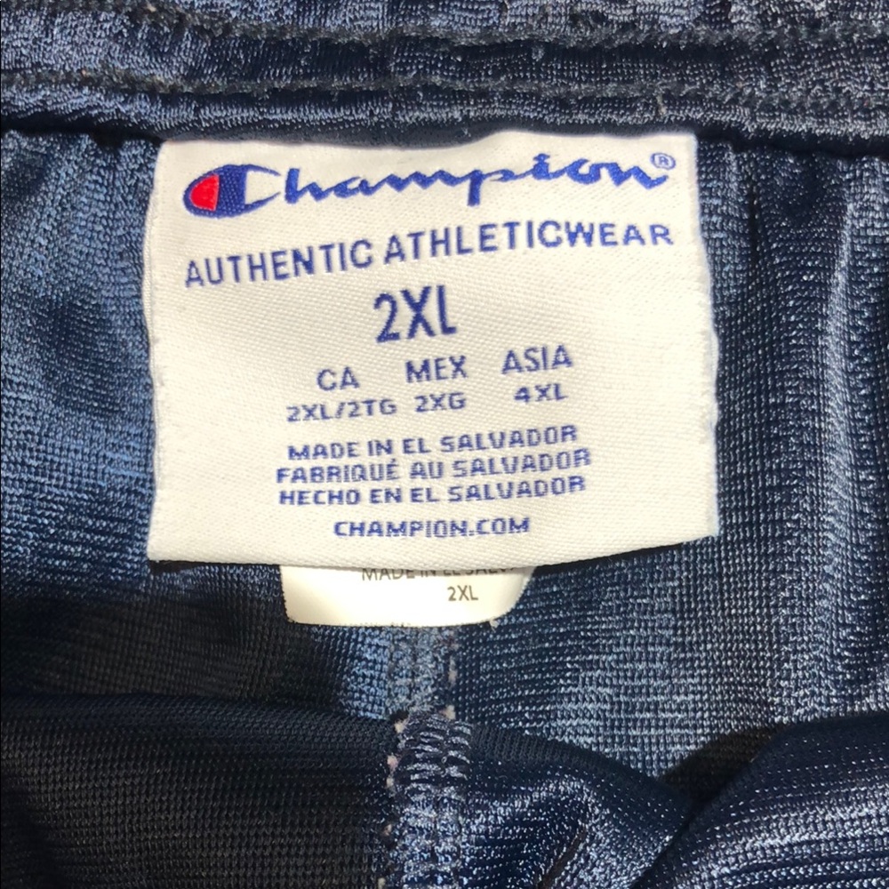 Champion Dark Blue Hillsdale College Mesh Shorts with White Accents. Sz. 2XL - Picture 5 of 5